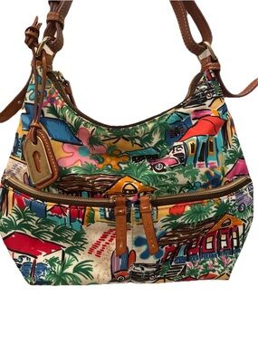 Dooney & Bourke Tropical Island Sandbar Shoulder Bag Limited Edition